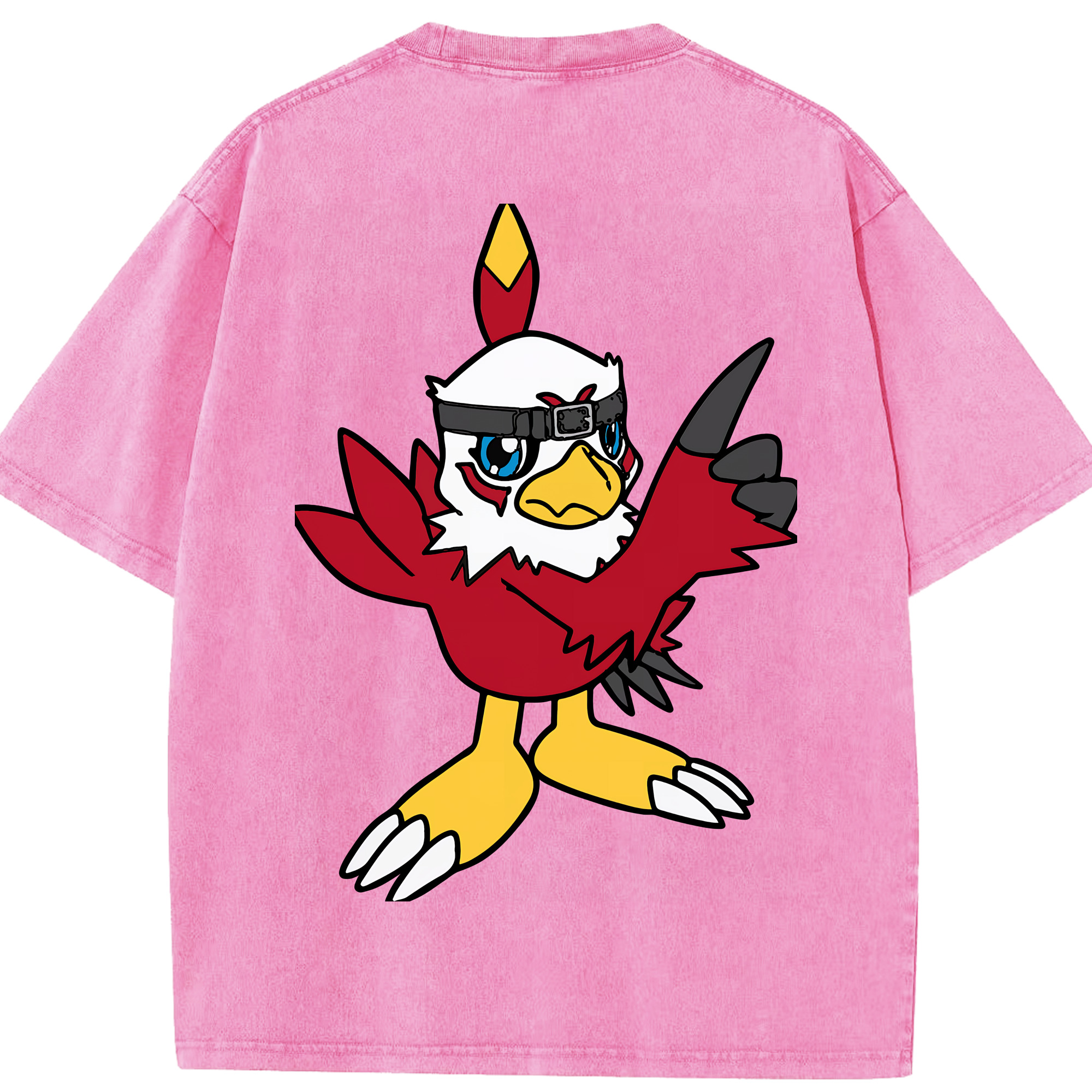 （画像用） Digimon デジタルモンスター/デジモン 綿100% ヴィンテージ風 半袖Tシャツ（背面プリント）